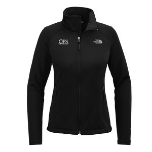 The North Face Ladies Chest Logo Ridgewall Soft Shell Jacket (PLATINUM)