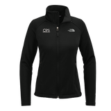 The North Face Ladies Chest Logo Ridgewall Soft Shell Jacket (PLATINUM)